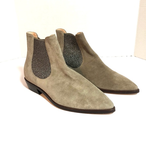 AGL Taupe Suede Chelsea Ankle Boots - 36 - Picture 2 of 9